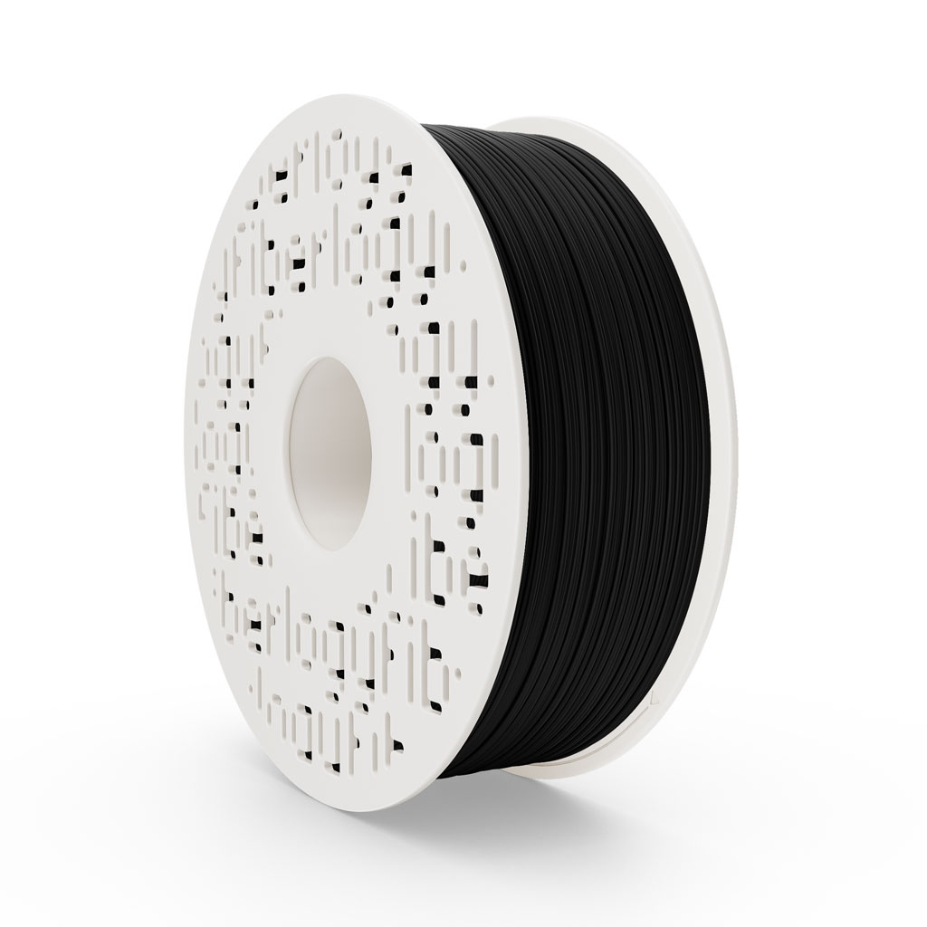 FIBERLOGY_PETG_MATTE-175-100-Black-side Filament PETG Matte - obrazek 1