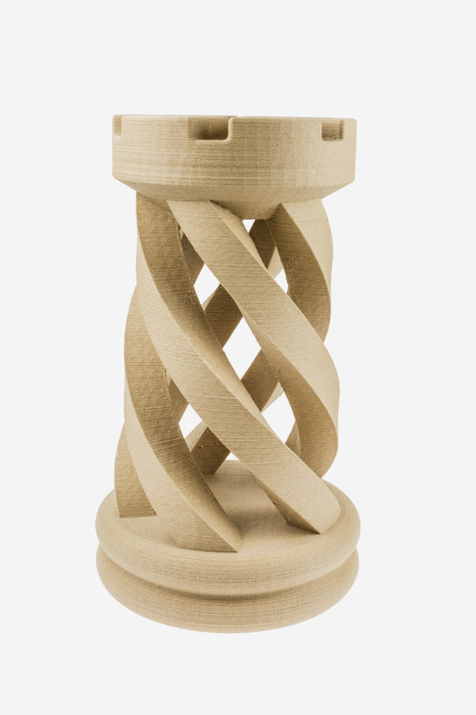 3d printed chess with Fiberwood filament from Fiberlogy