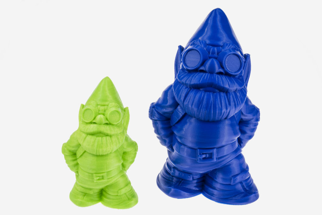 3d printed dwarfs of Fiberlogy filament EASY PLA